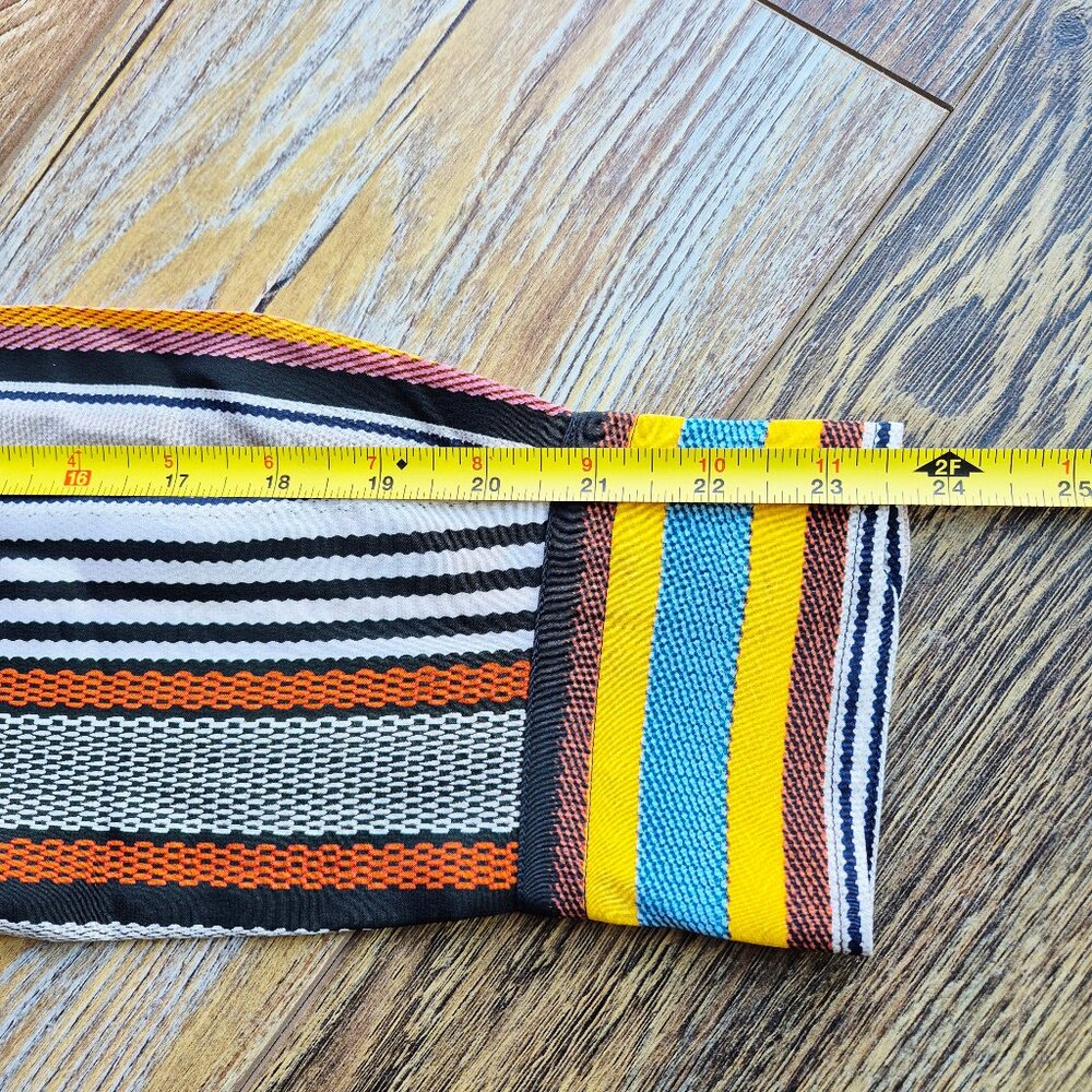 Tory Burch Silk Multicolor Striped Button-Up Shir… - image 9